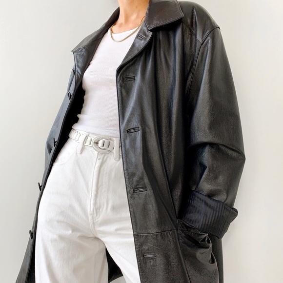 Danier Jackets & Blazers - ‼️SOLD on Depop‼️ Vintage Danier genuine leather oversized jacket